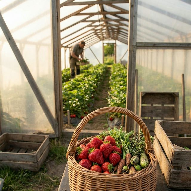 Zelfgeteelde aardbeien